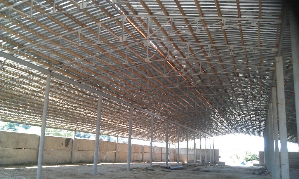 Металлокаркас ангара