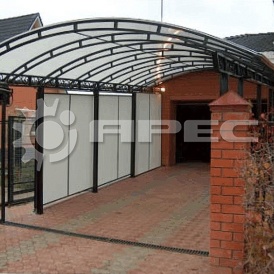 Навес для автомобиля из поликарбоната - 10