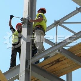 Монтаж металлических колонн - 3