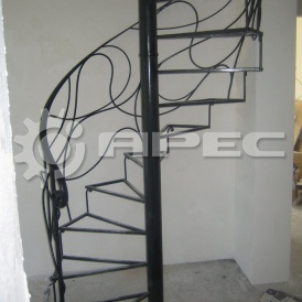 Металлокаркас винтовой лестницы - 2