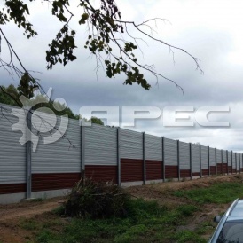 Шумозащитные заборы из профнастила - 6