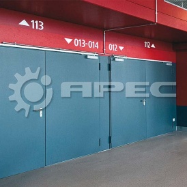 Гаражные распашные ворота из металла- 14