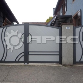 Сварные ворота с калиткой - 13