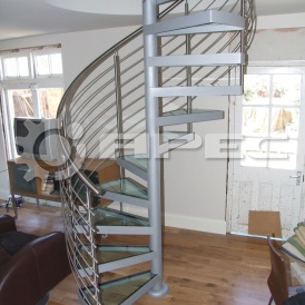 Стеклянные ступени для лестниц - 12