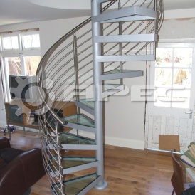 Винтовые лестницы на второй этаж - 9